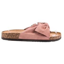 Anesia Paris Zapatillas de gamuza rosa