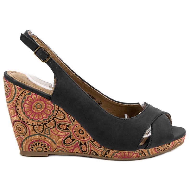 Corina Sandalias étnicas de moda negro Corina Sandalias étnicas de moda negro