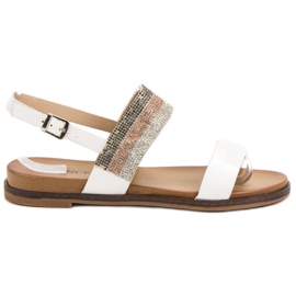 Sandalias con Cristales VINCEZA blanco