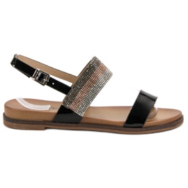 Sandalias con Cristales VINCEZA negro