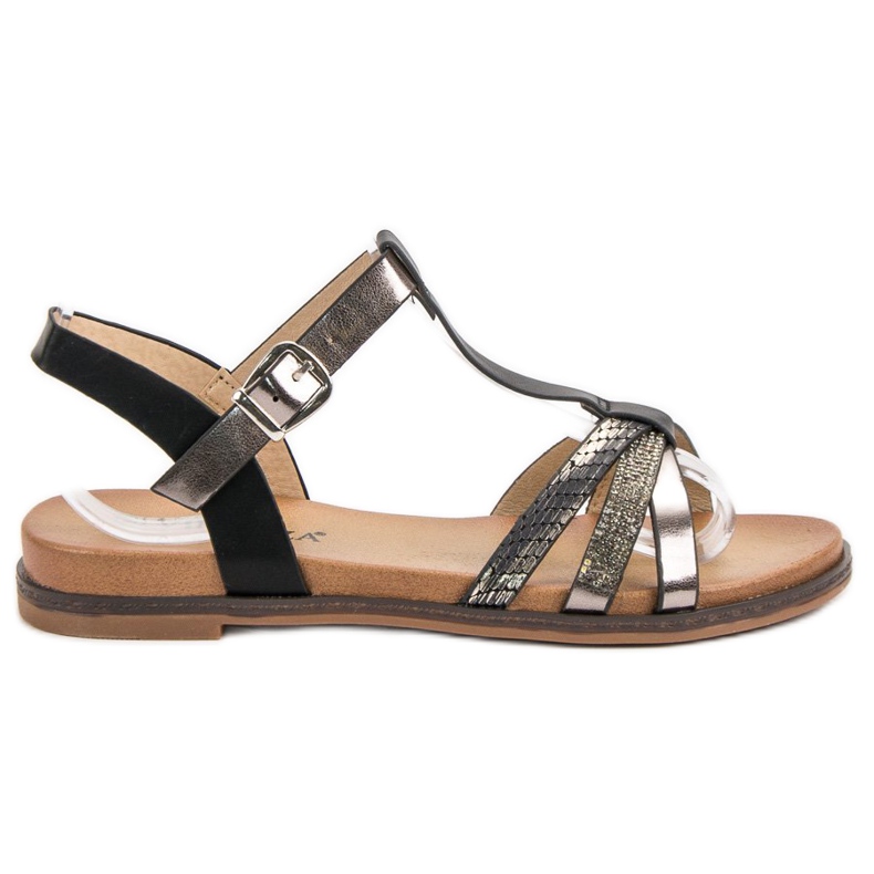 Sandalias casual VINCEZA negro gris Sandalias casual VINCEZA negro gris