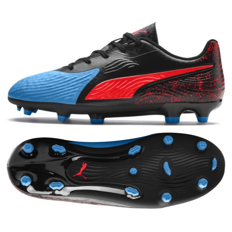 Botas de fútbol Puma One 19.4 Fg Ag Jr 105501 01 multicolor negro