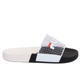 Black Pantuflas negras de mujer ZD807 Black negro multicolor
