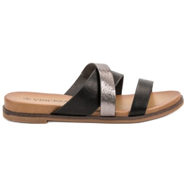Vinceza Pantuflas Clásicas negro