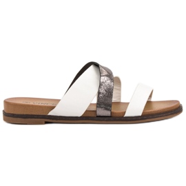 Vinceza Pantuflas Clásicas blanco