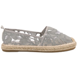 Lucky Shoes Alpargatas de encaje grises