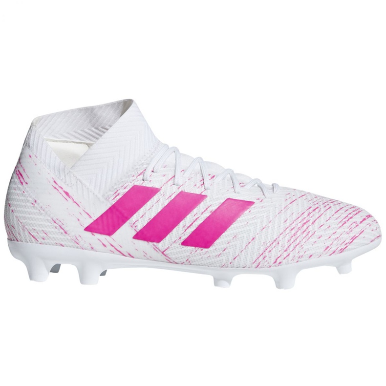 Botas de fútbol adidas Nemeziz 18.3 Fg M BB9436 blanco blanco