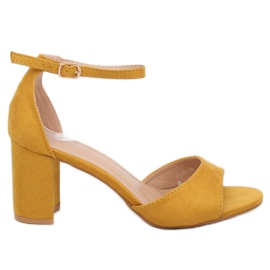 Sandalias de tacón amarillo VV-24 Yellow