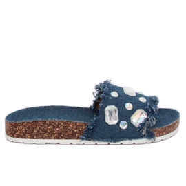 CK100 D.BLUE pantuflas jeans azul marino