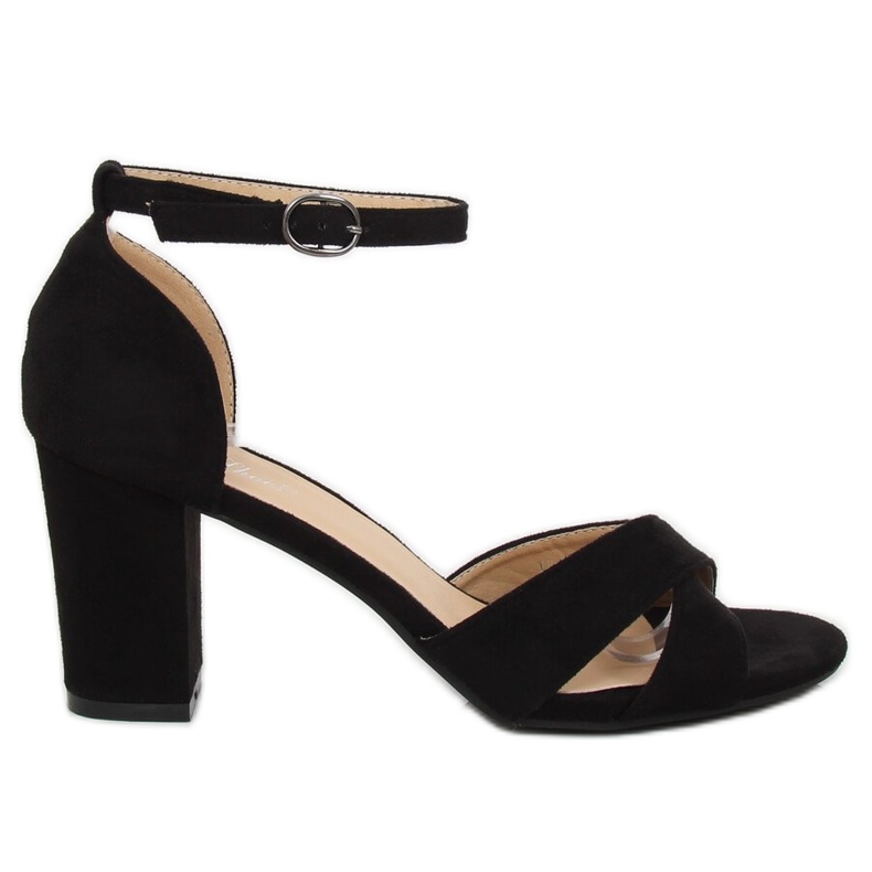 Negro FH-3M26 Sandalias negras en el poste
