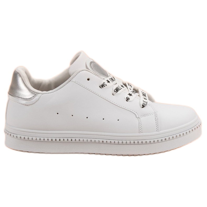 Calzado deportivo con cordones blanco