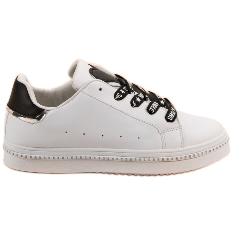 Calzado deportivo con cordones blanco