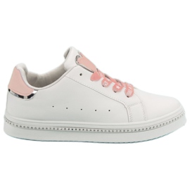 Calzado deportivo con cordones blanco