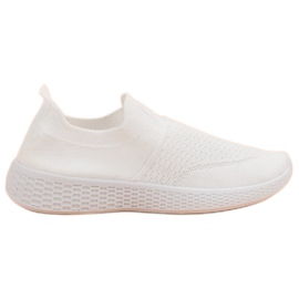 Weide Calzado textil de moda blanco