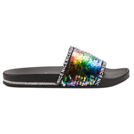 Seastar Pantuflas de lentejuelas multicolor