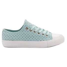 Zapatillas de textil menta verde