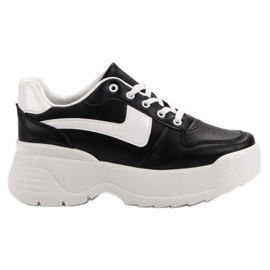 Kylie Zapatillas en la plataforma negro