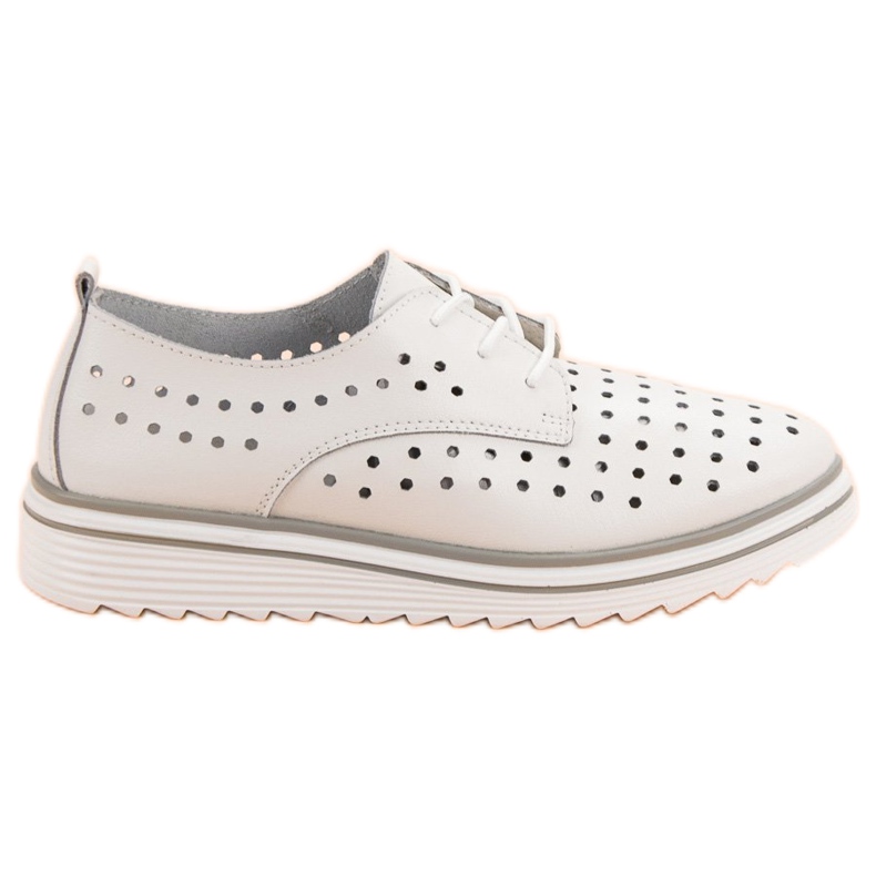 Kylie Zapatos de cuero calados blanco Kylie Zapatos de cuero calados blanco