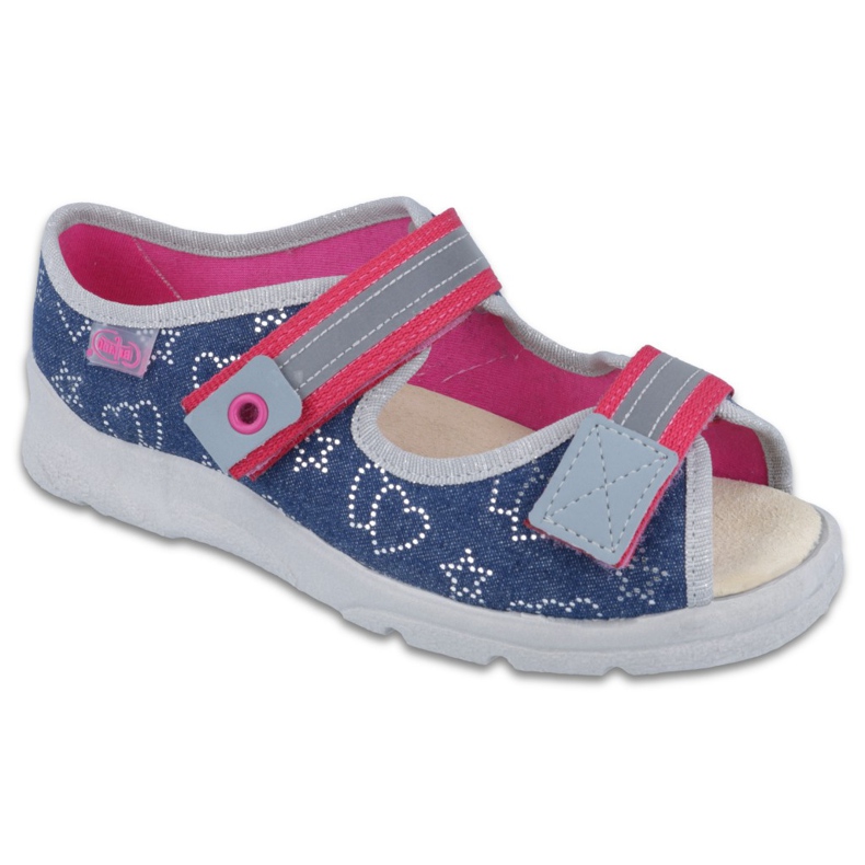 Calzado infantil befado 869Y134 azul marino rosado multicolor