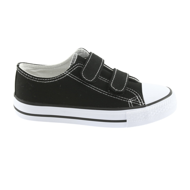 Atletico Zapatillas deportivas Atlético negras con velcro blanco negro