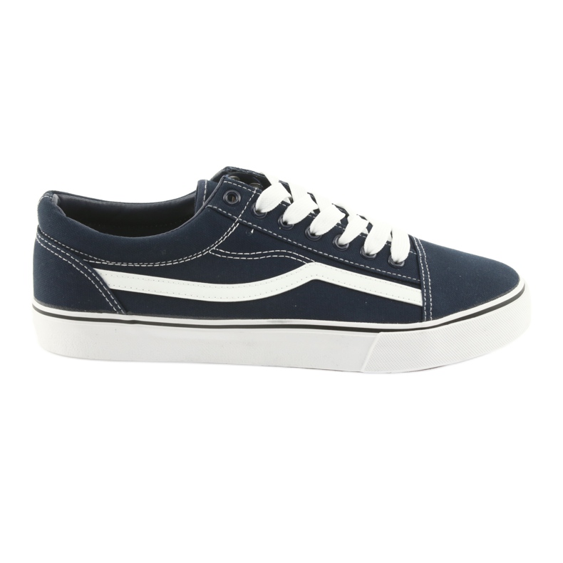Zapatillas AlaVans atadas azul marino DK blanco