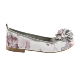 Ballerinas femeninas de Gianmarko con flores 92/82 White blanco