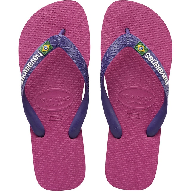 Havaianas Brasil Logo Frambuesa Rosa multicolor