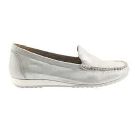 Mocasines plateados Caprice 24211 gris