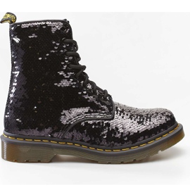 Dr. Martens Lentejuelas reversibles Pascal 1460 lentejuelas plateadas negras negro