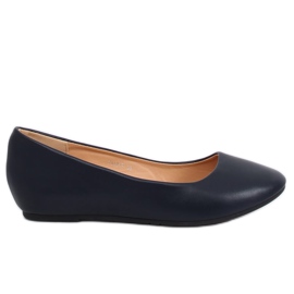 Bailarinas con cuña azul marino 7849-P DK. Azul