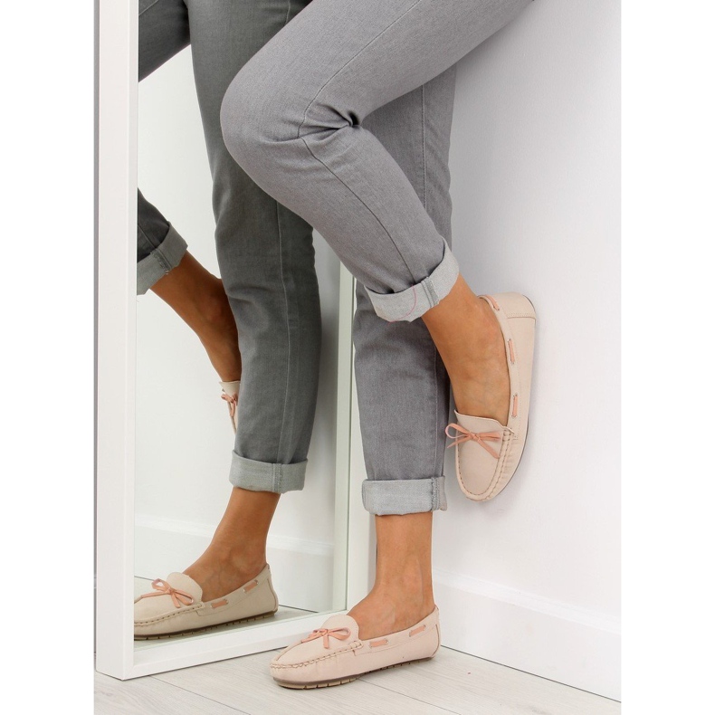 Mocasines clásicos de mujer beige 3145 Beige II-GAT