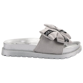 Seastar Pantuflas de gamuza para mujer gris
