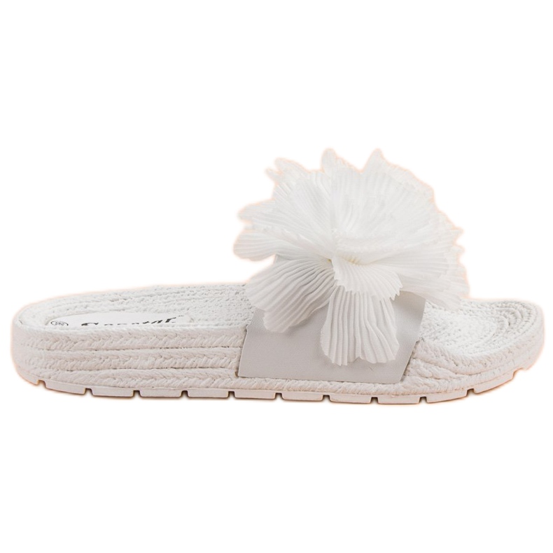 Seastar Pantuflas Blancas Con Flores blanco