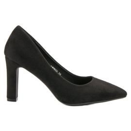 Seastar Zapatos de tacón de gamuza clásicos negro
