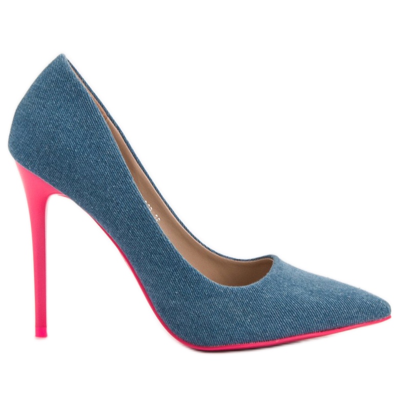 Small Swan Tacones de mezclilla azul