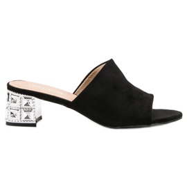 Lucky Shoes Sandalias de tacón de ante negro