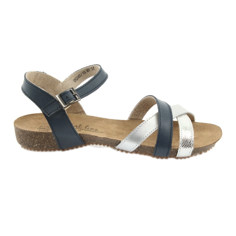 Sandalias deportivas marino / plateado Filippo 245 gris azul marino