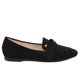 Black Mocasines negros de mujer 7115-P Black Black Mocasines negros de mujer 7115-P Black