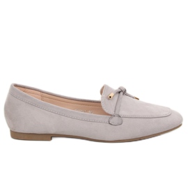 Gris Mocasines grises de mujer 7115-P Gris