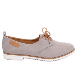 Gris Mocasines grises de mujer 6907-BL Gris