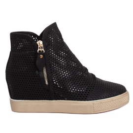 Zapatillas negras caladas KL-261 Black negro