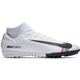 Zapatillas de fútbol Nike Mercurial Superfly X 6 Academy Tf M AJ3568-109 multicolor blanco