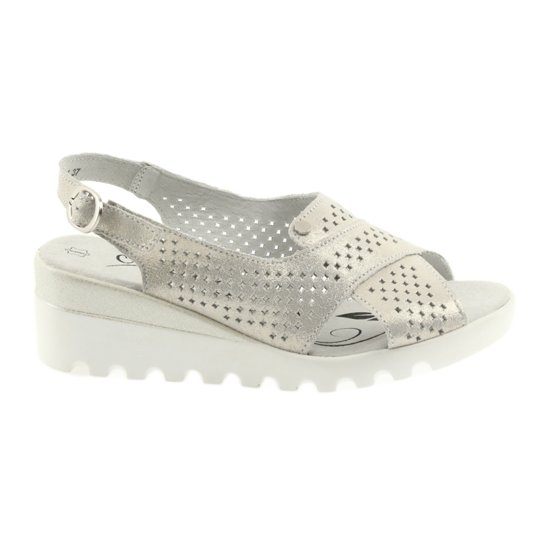 Sandalias de mujer doradas en la cuña Filippo 729 dorado