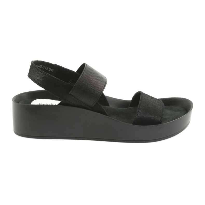 Sandalias negras perfiladas Filippo 767 negro
