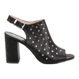 Sandalias VINCEZA con chorros negro