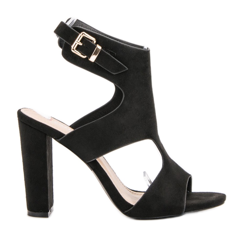 Seastar Sandalias de gamuza elegantes negro