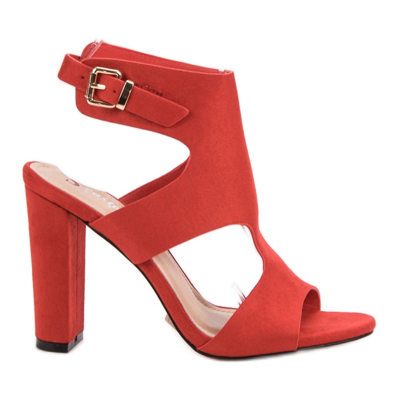Seastar Sandalias de gamuza elegantes rojo