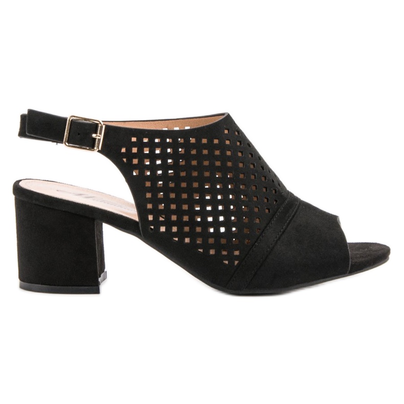 Sandalias casuales cerradas negro