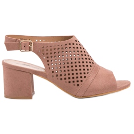 Sandalias casuales cerradas rosa