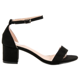 Renda Sandalias clásicas de tacón alto negro